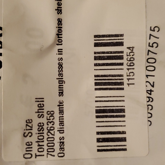 OASIS | Rhinestone Sunglasses in Tortoise Shell NWT - Picture 9 of 16